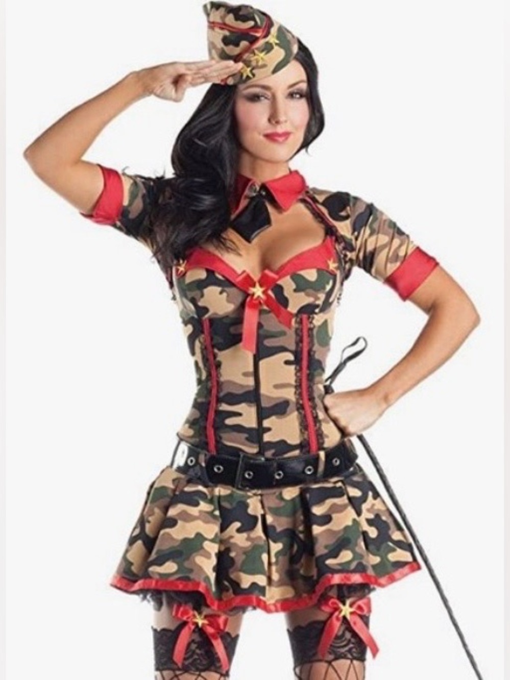 NWOT Bodyshaper 5pc Army Brat Costume by Party King